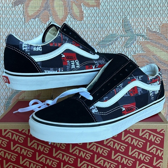 Vans WMNS Old Skool(Packing Tape) Black/Red/VN0A4U3BWZ4Sneakers